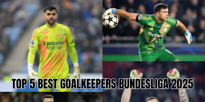 top 5 best goalkeepers Bundesliga 2025